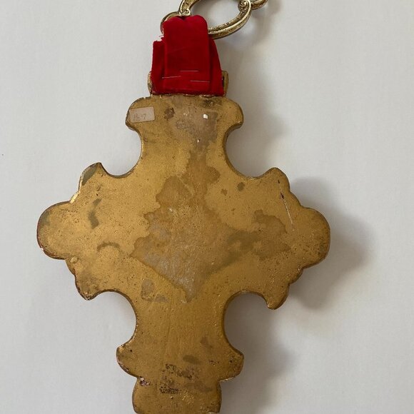 Vintage Gold and Red Wall Decor Art - Picture 8 of 10